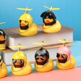 thumbnail image 2 of Adorable Patito amarillo Decoración de motocicletas Modelo de pato Patito de juguete Hélice Decoración de bicicletas Accesorios decorativos para automóviles Molino de viento Pato de vinilo de caucho huangjie unisex, 2 of 2