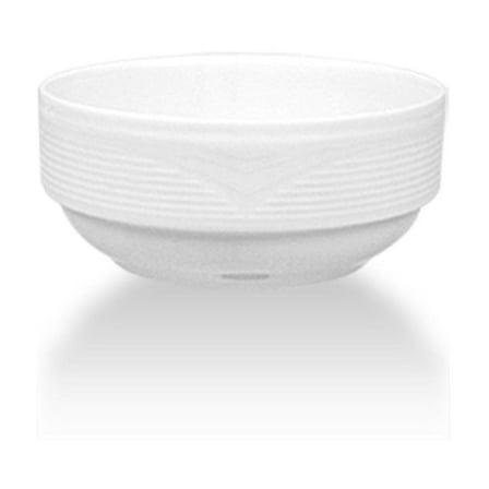 Porcelain Saturn dia.3" h:1.25" 3 oz. Round White Porcelain Bowl (Set of 4)