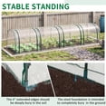 thumbnail image 6 of Outsunny Portable Tunneled Greenhouse with 4 Zippered Doors, PVC Cover, 6 of 9