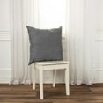 thumbnail image 2 of Rizzy Home Grey 22"X22" Solid Woven Indoor / Outdoor Poly Filled Throw Pillow, 2 of 5