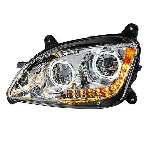 United Pacific 35745 Headlight    Chrome, 10 Led, Driver Side, For 2010