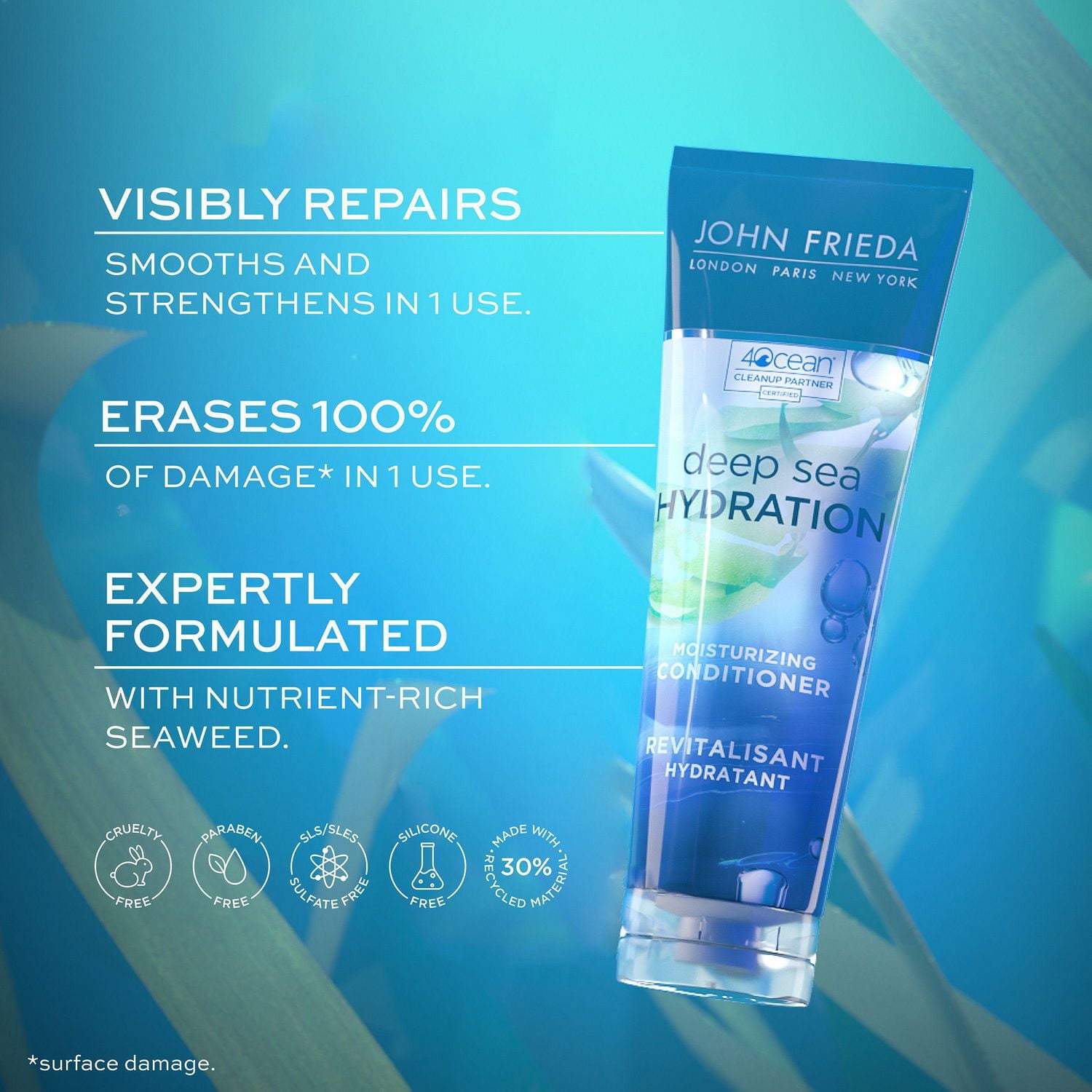 John Frieda Hydratation des Profondeurs Marines Revitalisant Hydratant