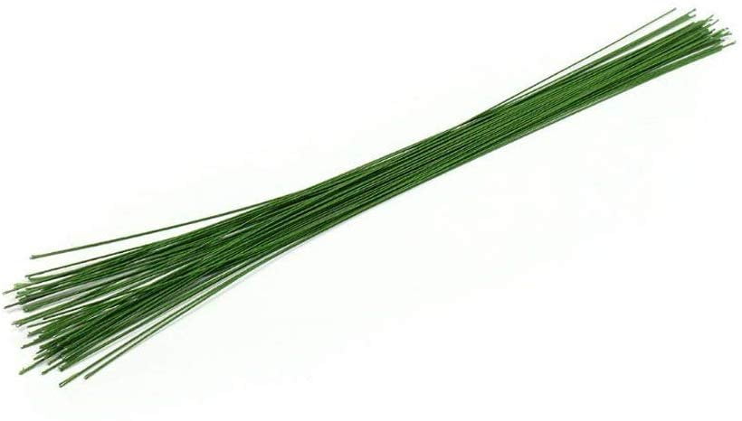 O'Creme 24 Gauge Dark Green Florist/Floral Wire 14 Inch, 50 Pieces