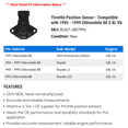 thumbnail image 2 of Throttle Position Sensor - Compatible with 1995 - 1999 Oldsmobile 88 3.8L V6 1996 1997 1998, 2 of 2