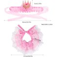 thumbnail image 5 of Cat Bandana for Cats, Princess Cat Costumes for Cats, Cute Lace Dog Bandanas and Cat Crown Accessories for Cats Small Dogs, Pink Outfit for Birthday Party, 5 of 6