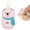 Pink, variant on Cute Bear Dog Cat Pattern Baby Bath Sponge, Soft Absorbent Gentle Exfoliating Shower Loofah Sponge for Newborn Toddler Kids