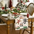 thumbnail image 3 of Camino De Mesa Navideño Para Vacaciones, Cubierta De Mesa Navideña Roja Y Verde, Decoración Navideña De Temporada De Invierno, Decoraciones Navideñas Para Fiesta En El Hogar, 3 of 5