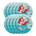 thumbnail image 3 of The Little Mermaid Princess Birthday Party Supplies Bundle Pack includes Dessert Cake Paper Plates - 24 Count, 3 of 3