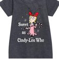 thumbnail image 2 of Dr. Seuss - The Grinch Sweet As Cindy Lou Who - Toddler And Youth Girls Fleece Dress, 2 of 4