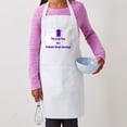 thumbnail image 5 of CafePress - Face Of Ped Stroke Purple Adlib - Kids Apron, 5 of 5