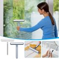thumbnail image 1 of Fiudx Liquidación de ahorros de verano Cepillo de limpieza de vidrio multiusos 3 en 1 con mango, cepillo de limpieza de rieles de ventana, herramienta de limpieza de ventanas deslizantes, cepillos qu, 1 of 7