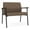 Castillo Brown, variant on Mystic Reception Waiting Room Bariatric Chair / Black Steel / Gray / Gray