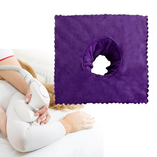 serony Massage Table Sheet Covers with Face Breath Hole Washable Spa Tables Coverlet Hole Soft Massage 40x40cm Hole Soft Massage Cover for Massage Bed