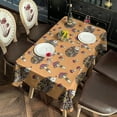 thumbnail image 2 of Cute Hedgehog Mushroom Rectangle Tablecloth 60"x102",Waterproof Polyester Rectangle Table Cloth, Wipeable Spillproof Polyester Tablecloth for Dining, Camping, Indoor and Outdoor, 2 of 6