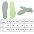 thumbnail image 3 of Unique Bargains 1 Pair Comfort Sport Shoe Inserts Fit Shoe Size 37/38 Green Gray, 3 of 6