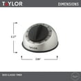 thumbnail image 5 of Taylor Mechanical Stainless Steel Timer for Classwork, Projects, and Kitchen Tasks, 5 of 7