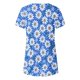thumbnail image 5 of Blusas de Manga Corta para las Mujeres Botón Impreso Cuello Redondo Top Casual, Blusas para las Mujeres Casual, 5 of 5