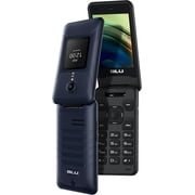 Restored BLU Tank Flip |Unlocked | 4G LTE Flip Phone|2022 | 2.8 + 1.8 Display | Blue