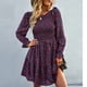 thumbnail image 5 of Vestido De Mujer, Estampado Transparente, Cintura Media, Vestido Estampado, Elástico, Línea A Para Ropa De Fiesta ANGGREK Otros, 5 of 6