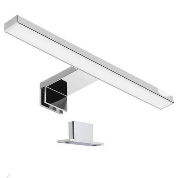 Lámpara LED para espejo de baño, 5 W, 230 V, 500 lm, IP44, resistente al agua, 30 cm, blanco neutro 4000 K, sin luz estroboscópica, bombilla de acero antivaho.