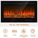 thumbnail image 4 of Chimenea Eléctrica, 750W / 1500W, Chimenea Eléctrica de Pared con Llamas de 9 Colores, Temporización de 8 Horas, 128 x 54,5 x 14,5 cm esquí esquí Gafas de esquí, 4 of 5