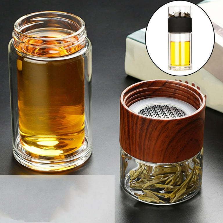 Toycol Glass Tea Infusers for Loose Tea Travel Tea Infuser Bottle Tea  Tumbler with Infuser Portable …See more Toycol Glass Tea Infusers for Loose  Tea
