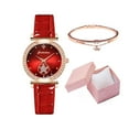 thumbnail image 1 of Nuevo reloj de pulsera de cuarzo con correa de moda para mujer, ideal para el tiempo libre, con caja de regalo., 1 of 3