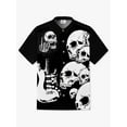 thumbnail image 2 of Camisa de calavera para hombre, camisa con estampado 3D de roca, de secado rápido, camisetas de manga corta, ropa informal de verano para hombre, camisas de moda callejera para niños, 2 of 5