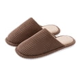 thumbnail image 3 of Kilaqueen Comfy Indoor Scuff Slippers for Women and Men, Memory Foam Slip On Cotton Slippers Cozy Winter Warm Slippers Soft Terry Cloth Breathable House Shoes, 3 of 5