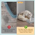 thumbnail image 5 of Cat Litter Box Ramp, Double Layered Self-Cleaning Cat Litter Box with Filter Function Trapper with Storage Filter Pedal Easy Clean Pedal Step Stool Anti Litter Tracking Gray, 5 of 7