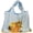 style 2, variant on 1pc Oil Painting Style Foldable Shopping Bag Large Dacron Shoulder Tote for Travel Camping