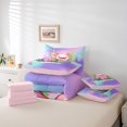 thumbnail image 6 of Manfei 3D-Printed Axolotl 7-Piece Twin Bedding,Cute Aniaml Salamander Bedding Comforter Set,Pink Reversible, 6 of 7