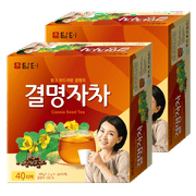 Damtuh Traditional Korea Tea Cassia Seed Tea 1.2g x 40 Tea Bag x 2 Boxes