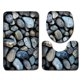 thumbnail image 1 of Juego de alfombras de baño con estampado de piedra 3D, alfombrillas de baño antideslizantes, alfombrillas decorativas para asiento de inodoro, alfombra 3 piezas seitruly JJ25267-10, 1 of 6
