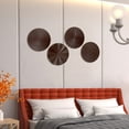 thumbnail image 5 of Brown Metal Wall Sculptures 12 Inch Sunburst Hanging Decor for Home Living Room Office, 5 of 6
