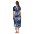 thumbnail image 5 of Chemises de Nuit à Manches Courtes pour Femmes, Col en V, Longueur Complète, Grande Taille, 5 of 5