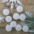thumbnail image 2 of Frosted Matte Christmas Glass Ball Ornaments - 2.5" (65mm) - Clear - 9ct, 2 of 5