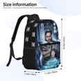 thumbnail image 4 of 17 In Roman Wres-Tler Reign Backpack with Front Pocket Large Capacity Travel Bookbag Travel Laptop Bag for Men Women, 4 of 8