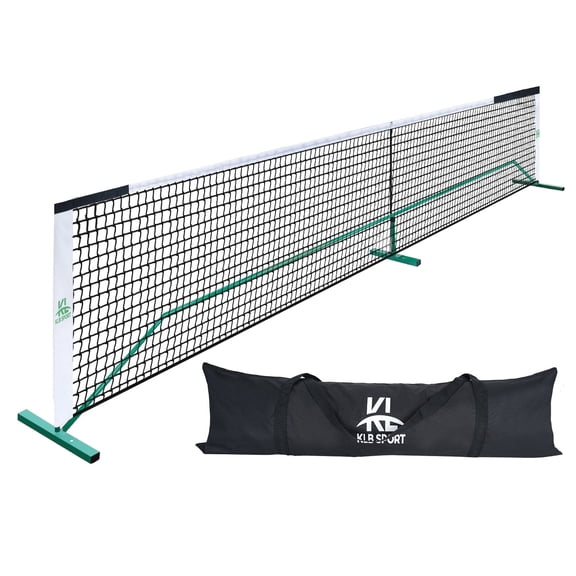 22 FT Pickleball Net, Steady Metal Frame,Easy Setup for All-Weather Resistant Play in Backyards,Outdoor Indoor Driveways and Garages,