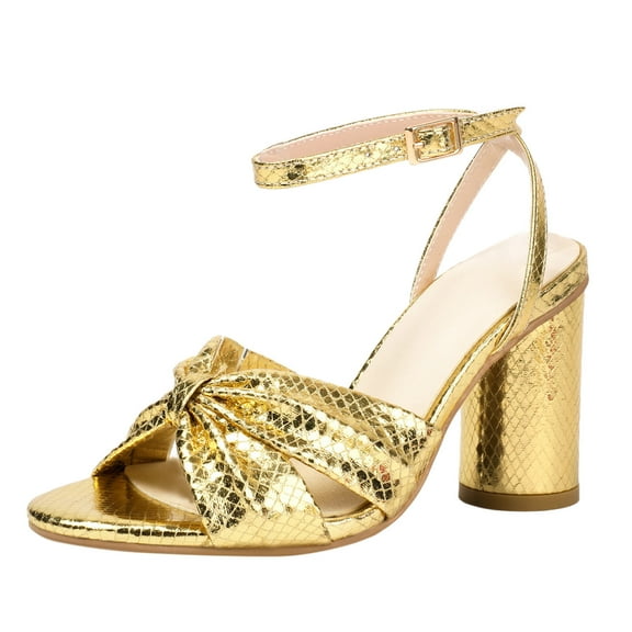 IUJSOY Trendy High Heel Sandals for Women Peep Open Toe Heels Ankle Strap Slingback Sexy Dress Shoes