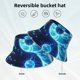 thumbnail image 2 of Fotbe Blue Yin And Yang Sombrero Tipo Pescador con Estampado – Sombrero de Sol de Algodón de Moda para Playa, Golf, Pesca, 2 of 6