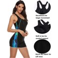 thumbnail image 4 of Alove Womens Boyleg Racerback Swimsuits Sport Swimwear One Piece Professional Athletic Bathing Suit, 4 of 6