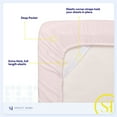 thumbnail image 2 of Sweet Home Collection 1800 Thread Count Extra Deep 21" Pocket 4 Piece Sheet Set Cal King Pale Pink, 2 of 5