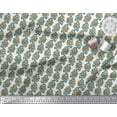 thumbnail image 3 of Soimoi Tissu Satin Modal Feuilles & Floral Imprimé au Mètre 42 Pouces de Large, 3 of 4