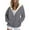 Dark Gray, variant on Chbgutlmr Jackets for Women Winter Long Sleeve Warm Comfy Fleece Lined Outwear Drawstring Casual Thermal Thick Hooded Sweatshirt