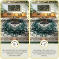 thumbnail image 4 of Homore Antique Floral Faux Wool Area Rug, 6' x 9', Green, 4 of 8