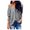 Grey, variant on Women V Neck Long Sleeve Tunic Top Flowy Casual Blouse Fashionable Tee Shirts