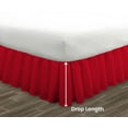 thumbnail image 5 of HNB Store Ruffled Bed Skirt Easy Fit 11" in Drop | Microfiber | Short King Size Bedskirt | Blood Red, 5 of 7