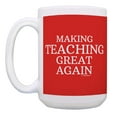 thumbnail image 2 of ThisWear Teaching Gifts Making Teaching Great Again Conservative Educator Gifts 2 Pack 15oz Mugs Cups Red, 2 of 4