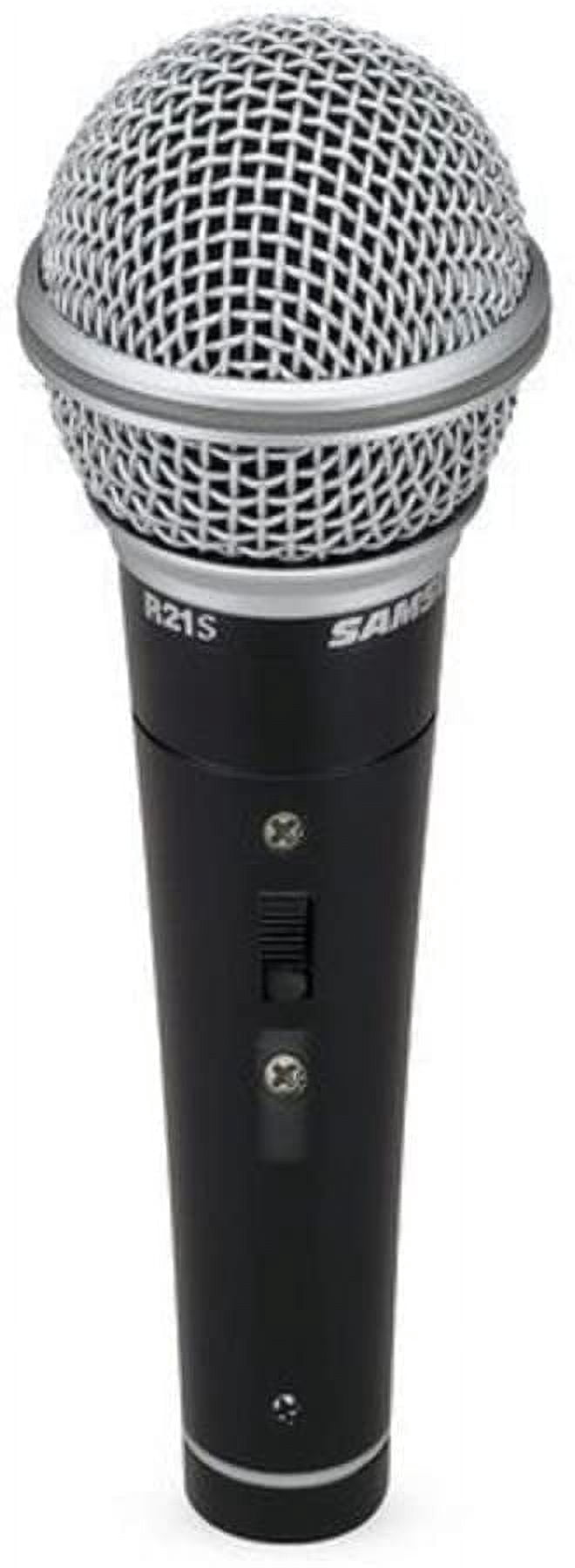 Samson R21S Dynamic Microphone MK10 Boom Stand; Mic Cable with XLR Connectors Value Pack
